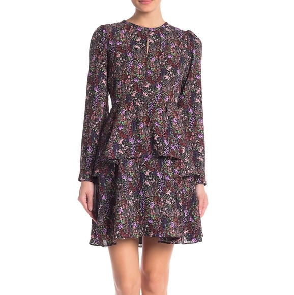 Philosophy Dresses & Skirts - Philosophy Keyhole Floral Ruffle Dress Size XS